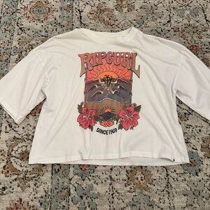 Rip Curl Barreled Heritage Cropped Graphic Tee | XS